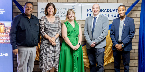 Mr Jerome September, Profs Lynn Morris, Jennifer Fitchett, Brett Bowman, Mr Silas Seabi